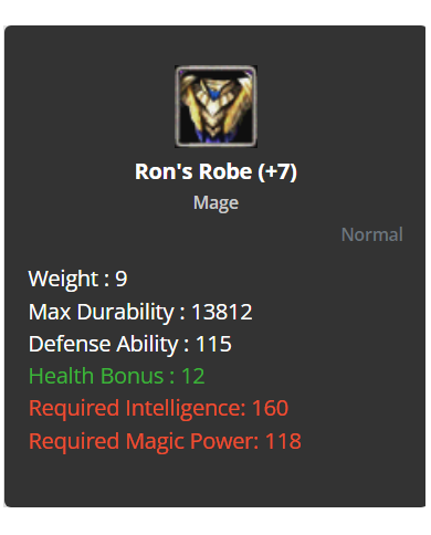 +7 Ron Set ( Mage )