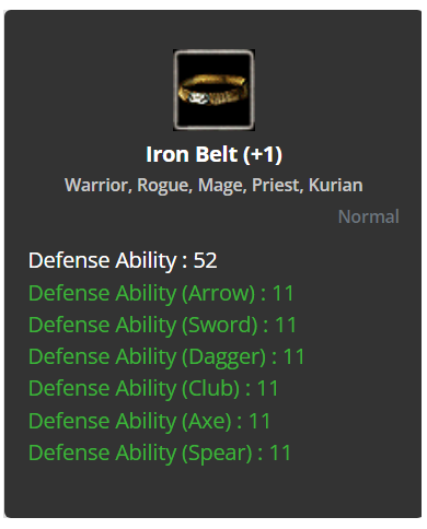 +1 Iron Belt