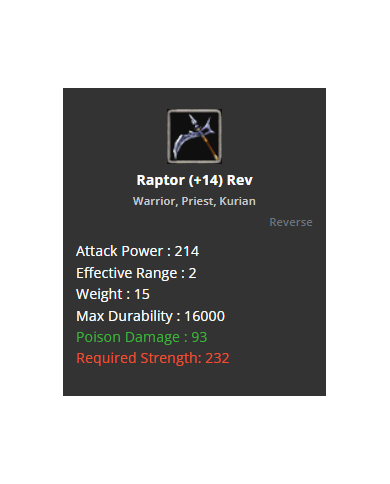 +14 Rev Raptor