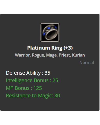 +3 Platinum Ring