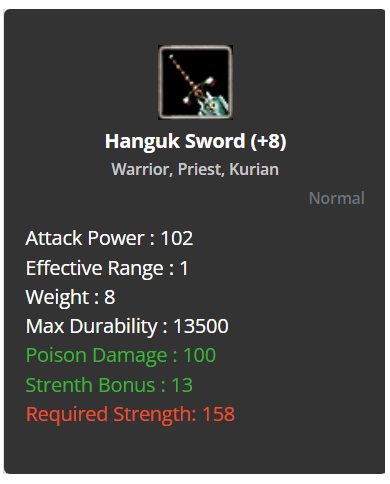 +8 Hanguk Sword