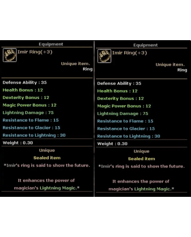 +3 imir Ring