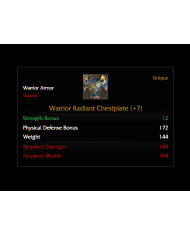+7 Warrior Radiant Set