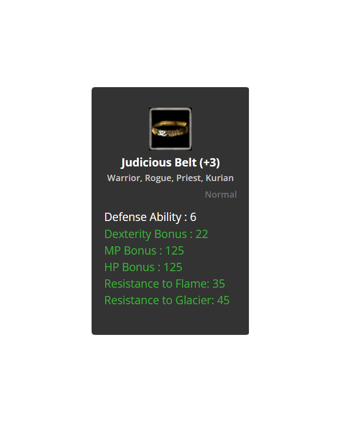+3 Judious Belt